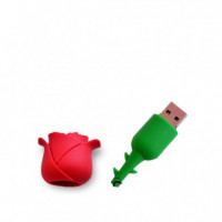 Pendrive TECH ONE TECH Rosa Roja 32GB USB 2.0 Llavero Verde/rojo (TEC5131-32)