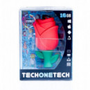Pendrive TECH ONE TECH Rosa Roja 32GB USB 2.0 Llavero Verde/rojo (TEC5131-32)