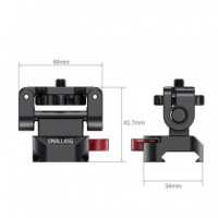 Soporte de Monitor SMALLRIG 2100B con Abrazadera Nato para Dslr