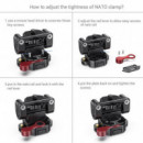 Soporte de Monitor SMALLRIG 2100B con Abrazadera Nato para Dslr