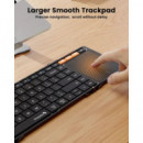 Teclado Plegable PROTOARC XK01TP Trackpad BLUETOOTH Negro (CP015113)