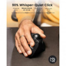 Ratón Vertical Ergonómico PROTOARC EM05 Nl Trackball Wireless Gris (CP015520)