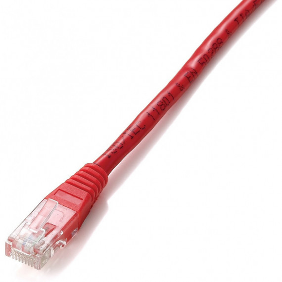 Latiguillo EQUIP U/utp CAT.5E 3M Rojo (EQ825422)