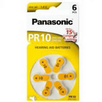 Pila Audífono PANASONIC 1.4V PR10 Paquete 6