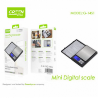 Pesa Digital Báscula de Joyas Greenlyca 500G/0.01G G-1451  GREEN LYCA