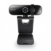 Webcam NGS Xpress Cam 2000 2K QHD USB 2.0 Negra con Micrófono y Filtro de Privacidad