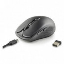 Ratón NGS Evo Spook Inalámbrico Recargable Multimodo Negro