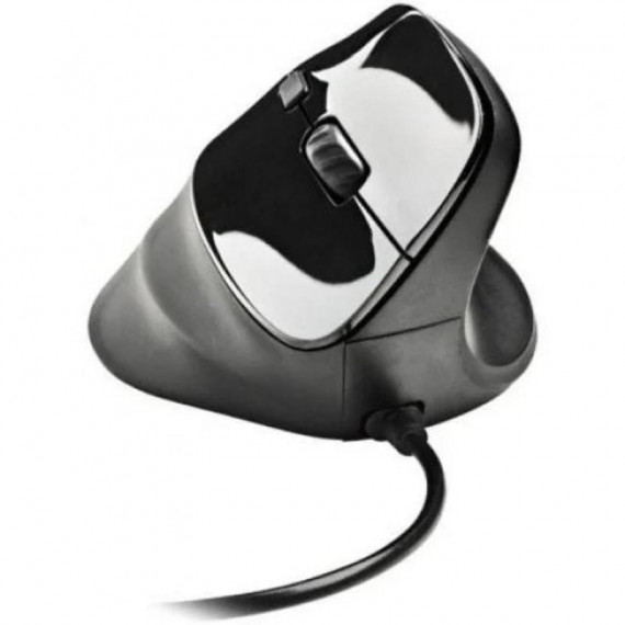 Ratón NGS Samsara Ergonómico Silencioso Vertical USB Negro