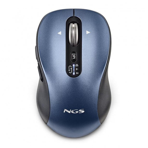 Ratón Inalámbrico Recargable Multidispositivo NGS Infinity Rb Negro