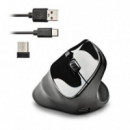Ratón Vertical Inalámbrico NGS Evo Moksha Ergonómico Negro