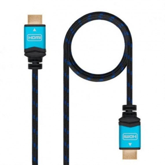 Cable HDMI NANOCABLE V2.0 de Alta Velocidad 4K@60HZ 18GBPS, Trenzado, 7M