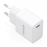 Cargador de Pared AISENS Gan 20W Pd 3.0 Qc 3.0 1XUSB-C Blanco (A110-1023)