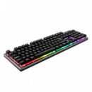 Teclado Gaming UNYKA Nova K244 Rgb Portugués Gris (UK505450)