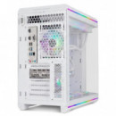 Caja ATX Itx Matx NOX Hummer Anvil Blanca con Ventana Cristal Templado Curvo Argb (nxhummeranvilwh)