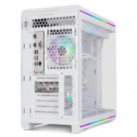 Caja ATX Itx Matx NOX Hummer Anvil Blanca con Ventana Cristal Templado Curvo Argb (nxhummeranvilwh)