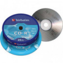 VERBATIM Cd-r 700 Mb 80 Minutos en Tarrina de 25 Unidades
