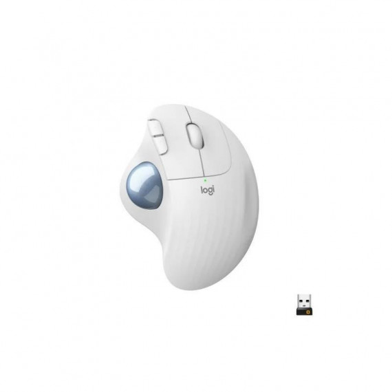 Trackball LOGITECH Ergo M575 Inalámbrico y BLUETOOTH Blanco