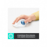 Trackball LOGITECH Ergo M575 Inalámbrico y BLUETOOTH Blanco