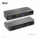 Conmutador CLUB 3D Kvm 4K Uhd 60HZ 3XHDMI 2XUSB-B 3.0 3.5MM Negro (CSV-1382)