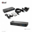 Conmutador CLUB 3D Kvm 4K Uhd 60HZ 3XHDMI 2XUSB-B 3.0 3.5MM Negro (CSV-1382)