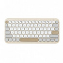 Teclado ASUS Marshmallow KW100 Wireless Beige (90XB0880-BKB210)