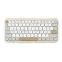 Teclado ASUS Marshmallow KW100 Wireless Beige (90XB0880-BKB210)