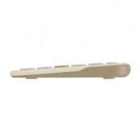Teclado ASUS Marshmallow KW100 Wireless Beige (90XB0880-BKB210)