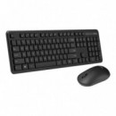 Teclado + Ratón ASUS CW100 Inalámbrico Silencioso Negro (90XB0700-BKM0U0)