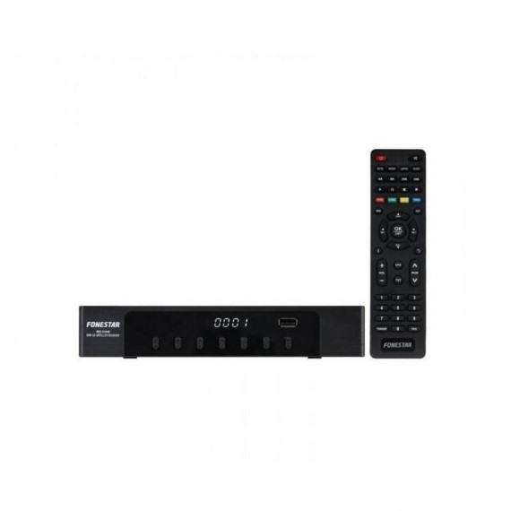 Receptor Satélite FONESTAR RDS-524HD HD DVB-S2 H.265 Negro