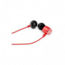 Auriculares Intrauditivos AIWA ESTM-20RD con Micrófono, Jack 3.5, Rojo