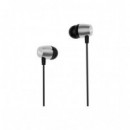 Auriculares Intrauditivos AIWA ESTM-20RD con Micrófono y Conector Jack 3.5MM Plata