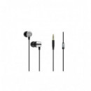 Auriculares Intrauditivos AIWA ESTM-20RD con Micrófono y Conector Jack 3.5MM Plata