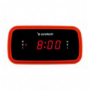 Radio Despertador SUNSTECH FRD60, Color Rojo