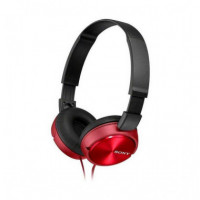 Auriculares de Diadema SONY MDR-ZX310A con Micrófono, Color Rojo