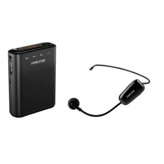 Altavoz Amplificador FONESTAR ALTA-VOZ-W30 Micrófono Uhf 30W Usb/microsd Negro