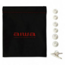 Auriculares In-ear AIWA ESTM-500WT Hi-res Audio con Micrófono, Jack 3.5 Mm, Blanco