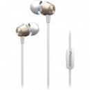 Auriculares In-ear PIONEER SE-QL2T(G) Dorado con Micrófono y Manos Libres