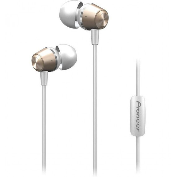 Auriculares In-ear PIONEER SE-QL2T(G) Dorado con Micrófono y Manos Libres