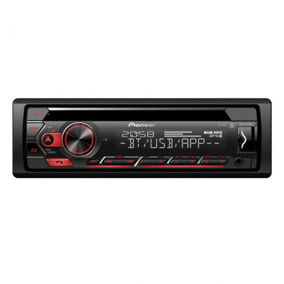 PIONEER DEH-S420BT Radio CD 1-DIN, Compatible Android Iphone BLUETOOTH Spotify Rojo