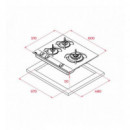 Placa TEKA Cristal Gas Gbc 63010 Kbb 112580001