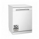 Lavavajillas LG DF142FW, 14 Servicios, Clase D, Libre Instalación