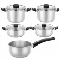 Batería de Cocina MONIX Elite de Acero Inoxidable - 5 Piezas