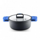 Cacerola Alta MONIX Solid Pro 24 Cm con Asas Desmontables