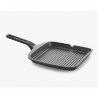 Grill con Rayas MONIX Solid Pro 28CM de Aluminio Fundido