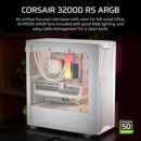Caja CORSAIR 3200D Rs Argb ATX Blanca, Cristal Templado y Usb-c (CC-9011345-WW)