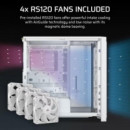 Caja CORSAIR Frame 4000X Rs Argb Cristal Templado ATX Blanca (CC-9011303-WW)