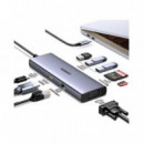 Hub UGREEN Revodok Usb-c 6-EN-1 4K HDMI Gris (UG15600)
