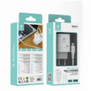 Cargador IKREA Pd+qc 3.0 2 Puertos Usb-a/type-c con Cable Type-c a Type-c 45W Gan Blanco WA0379