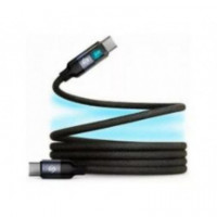 Cable SUBBLIM Powermag Led Usb-c/m a Usb-c/m Pd 100W 2M Negro (SUBCAB-C10090)