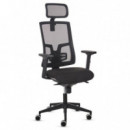 Silla FELLOWES Ergonómica Eleganza Plus Negra (100146199)